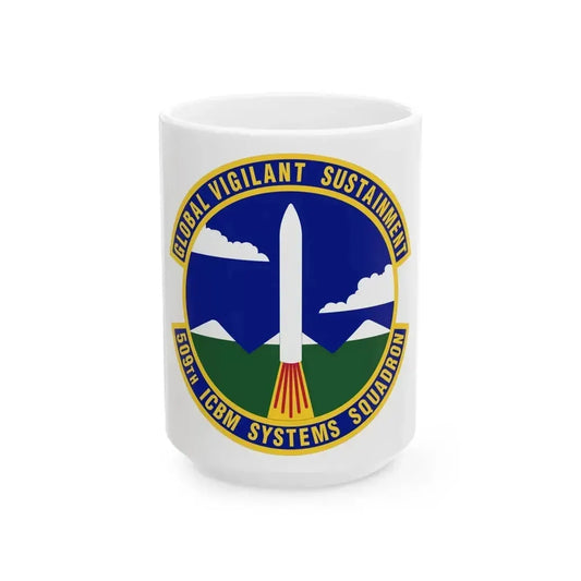 509th ICBM Systems Squadron (U.S. Air Force) White Coffee Mug 15oz - Go Mug Yourself