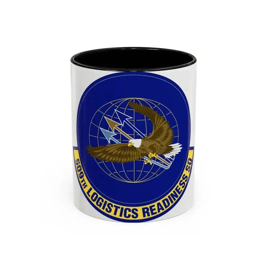509th Logistics Readiness Squadron (U.S. Air Force) Accent Coffee Mug 11oz Black - Go Mug Yourself