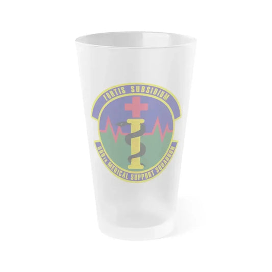 509th Medical Support Squadron (U.S. Air Force) Frosted Pint Glass 16oz 16oz Frosted - Go Mug Yourself