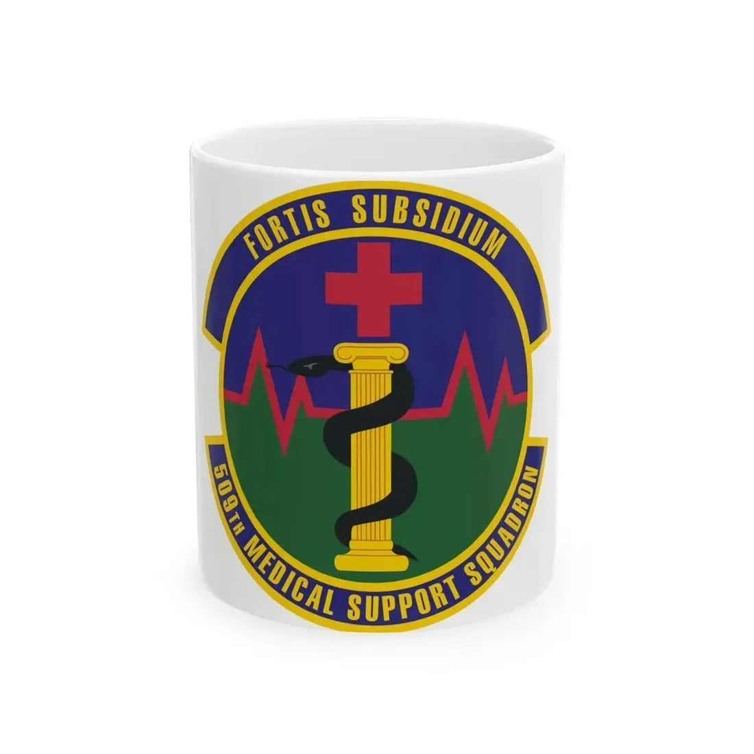 509th Medical Support Squadron (U.S. Air Force) White Coffee Mug 11oz - Go Mug Yourself