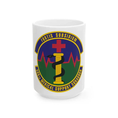 509th Medical Support Squadron (U.S. Air Force) White Coffee Mug 15oz - Go Mug Yourself