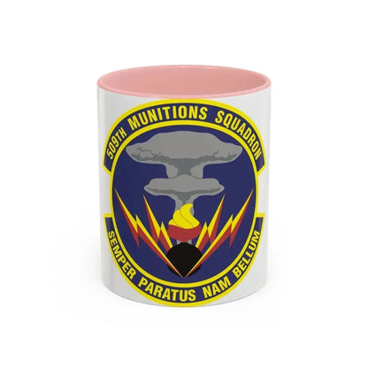 509th Munitions Squadron (U.S. Air Force) Accent Coffee Mug 11oz Pink - Go Mug Yourself