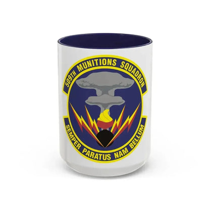 509th Munitions Squadron (U.S. Air Force) Accent Coffee Mug 15oz Navy - Go Mug Yourself