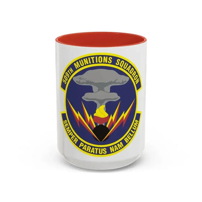 509th Munitions Squadron (U.S. Air Force) Accent Coffee Mug 15oz Red - Go Mug Yourself
