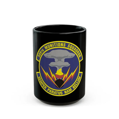 509th Munitions Squadron (U.S. Air Force) Black Coffee Mug 15oz - Go Mug Yourself