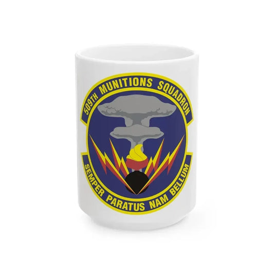 509th Munitions Squadron (U.S. Air Force) White Coffee Mug 15oz - Go Mug Yourself