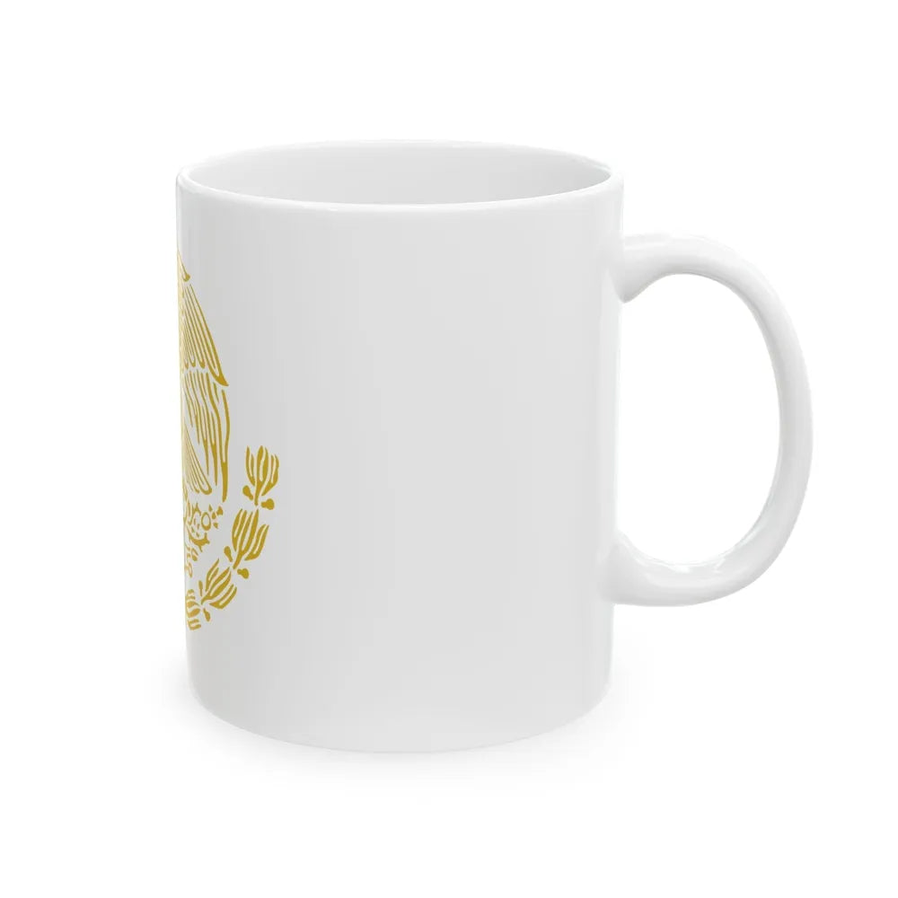 Coat of arms of Mexico 2 - White Coffee Mug-Go Mug Yourself