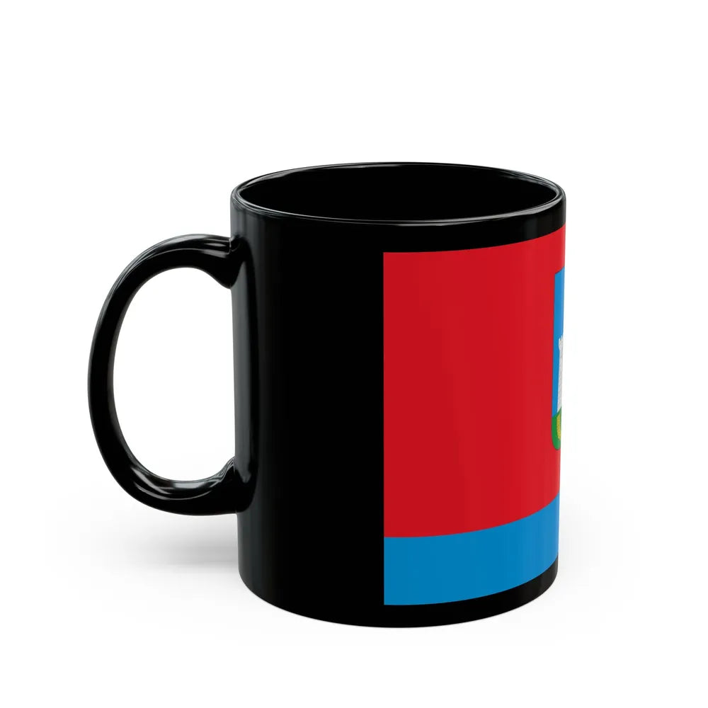 Flag of Oryol Oblast Russia - Black Coffee Mug-Go Mug Yourself