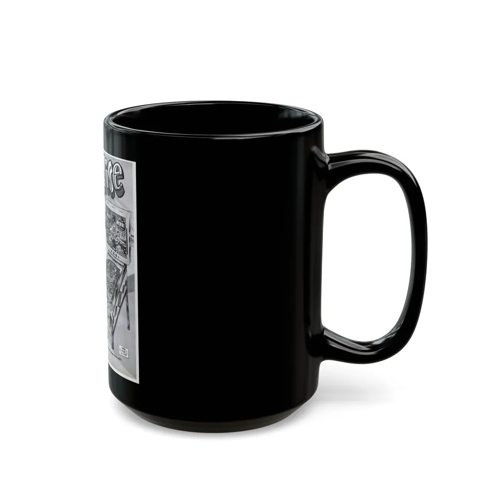 Flipper VII (Music Poster) Black Coffee Mug-Go Mug Yourself