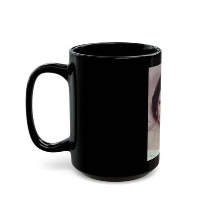 Faith Domergue #02 1 (Vintage Female Icon) Black Coffee Mug-Go Mug Yourself