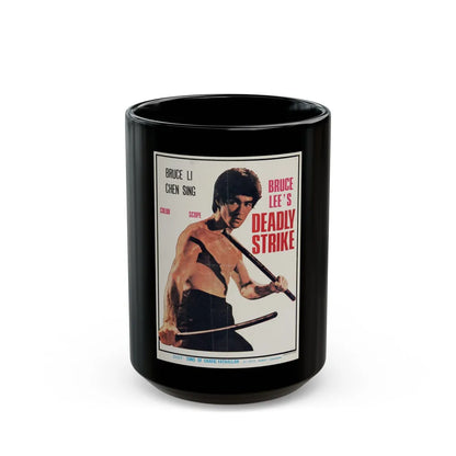 DEADLY STRIKE 1978 Movie Poster - Black Coffee Mug-15oz-Go Mug Yourself