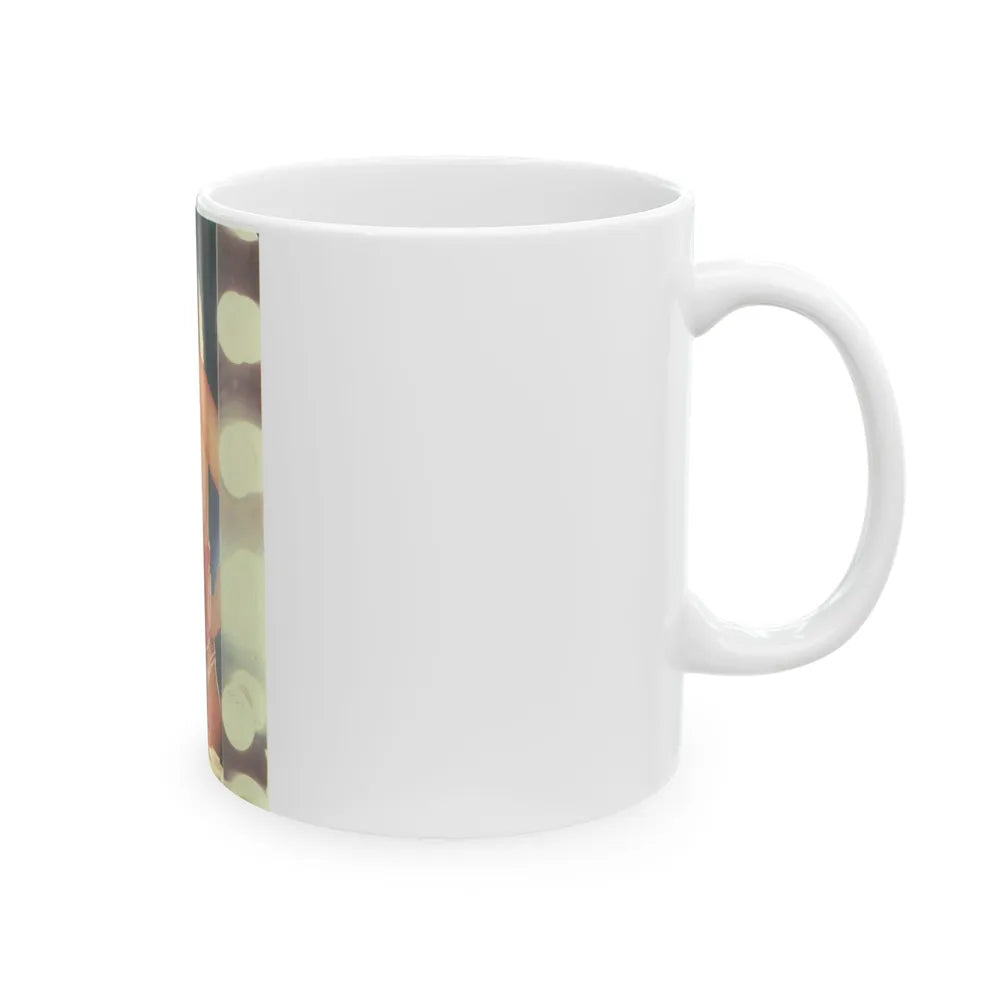 Linda Blair #226 - Partially Topless (Vintage Female Icon) White Coffee Mug-Go Mug Yourself