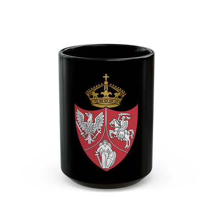 Coat of arms of the January Uprising - Black Coffee Mug-15oz-Go Mug Yourself