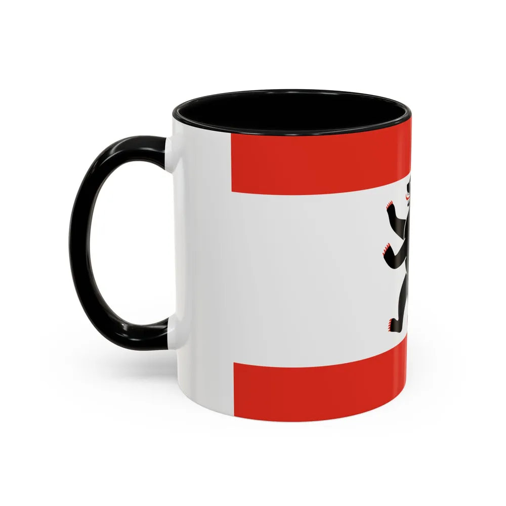 Flag of Berlin Germany - Accent Coffee Mug-Go Mug Yourself