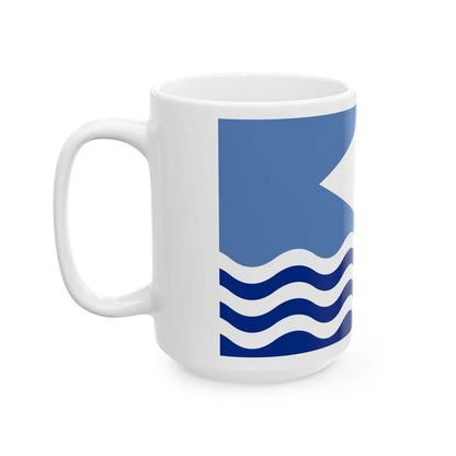 Flag of Isle of Wight UK - White Coffee Mug-Go Mug Yourself