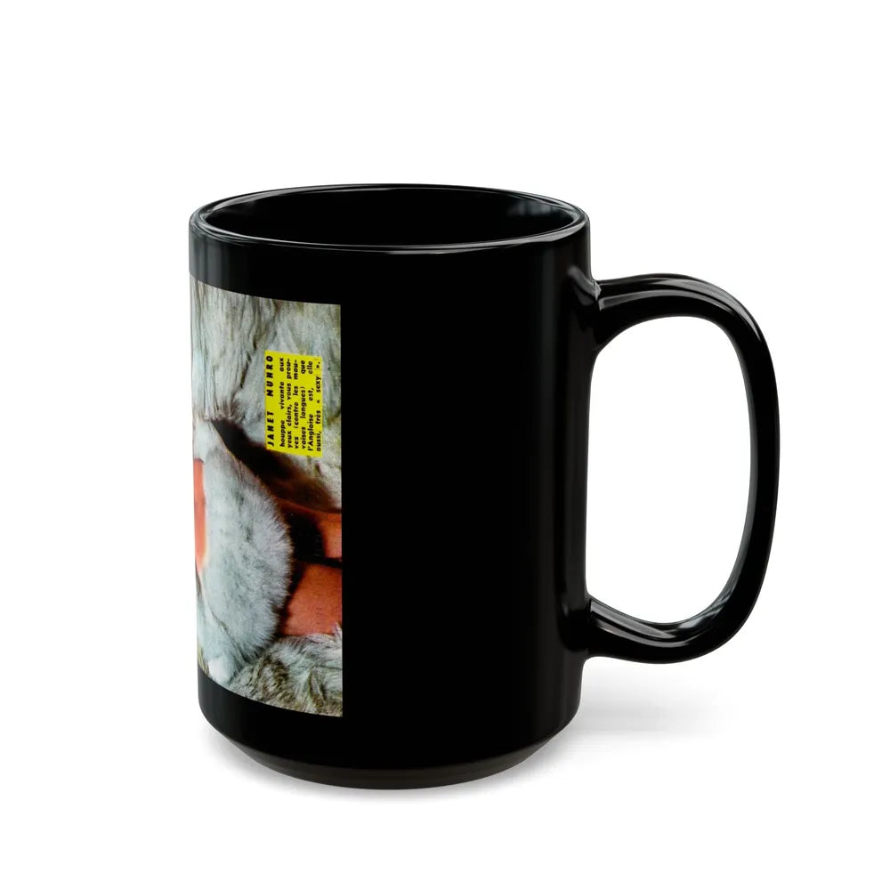 Janet Munro #24 (Vintage Female Icon) Black Coffee Mug-Go Mug Yourself