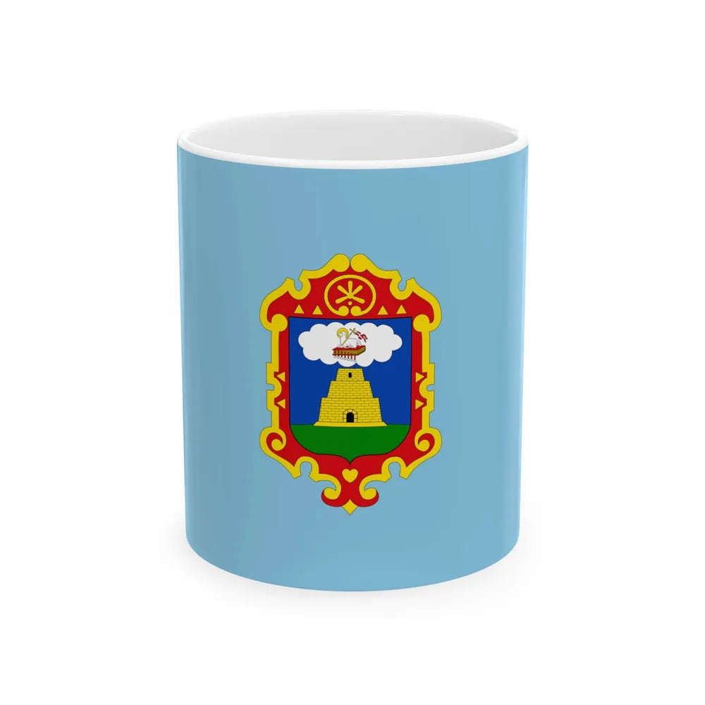 Flag of Ayacucho capital of the Ayacucho Region Peru - White Coffee Mug-11oz-Go Mug Yourself