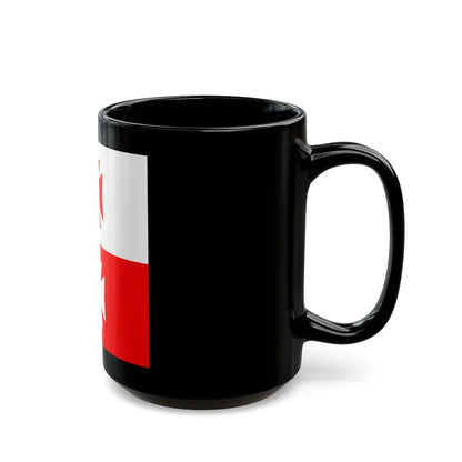 Flag of La Chaux Switzerland - Black Coffee Mug-Go Mug Yourself