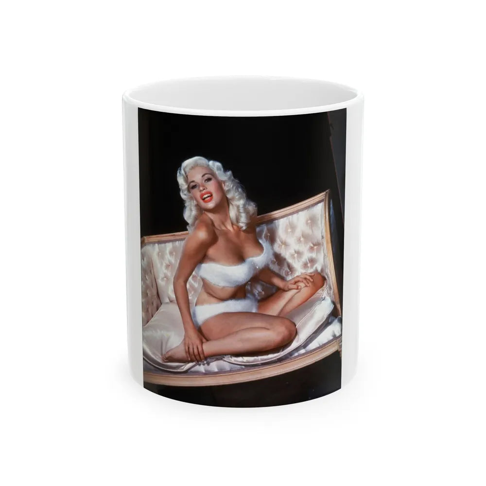 Jayne Mansfield #100 (Vintage Female Icon) White Coffee Mug-11oz-Go Mug Yourself