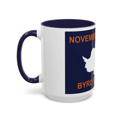 50th Anniversary Commemorative Flag of Byrd's First Antarctic Expedition - Accent Coffee Mug - Go Mug Yourself