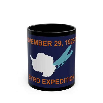 50th Anniversary Commemorative Flag of Byrd's First Antarctic Expedition - Black Coffee Mug 11oz - Go Mug Yourself