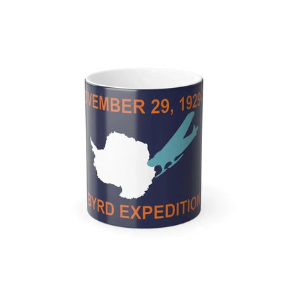50th Anniversary Commemorative Flag of Byrd's First Antarctic Expedition - Color Changing Coffee Mug 11oz - Go Mug Yourself