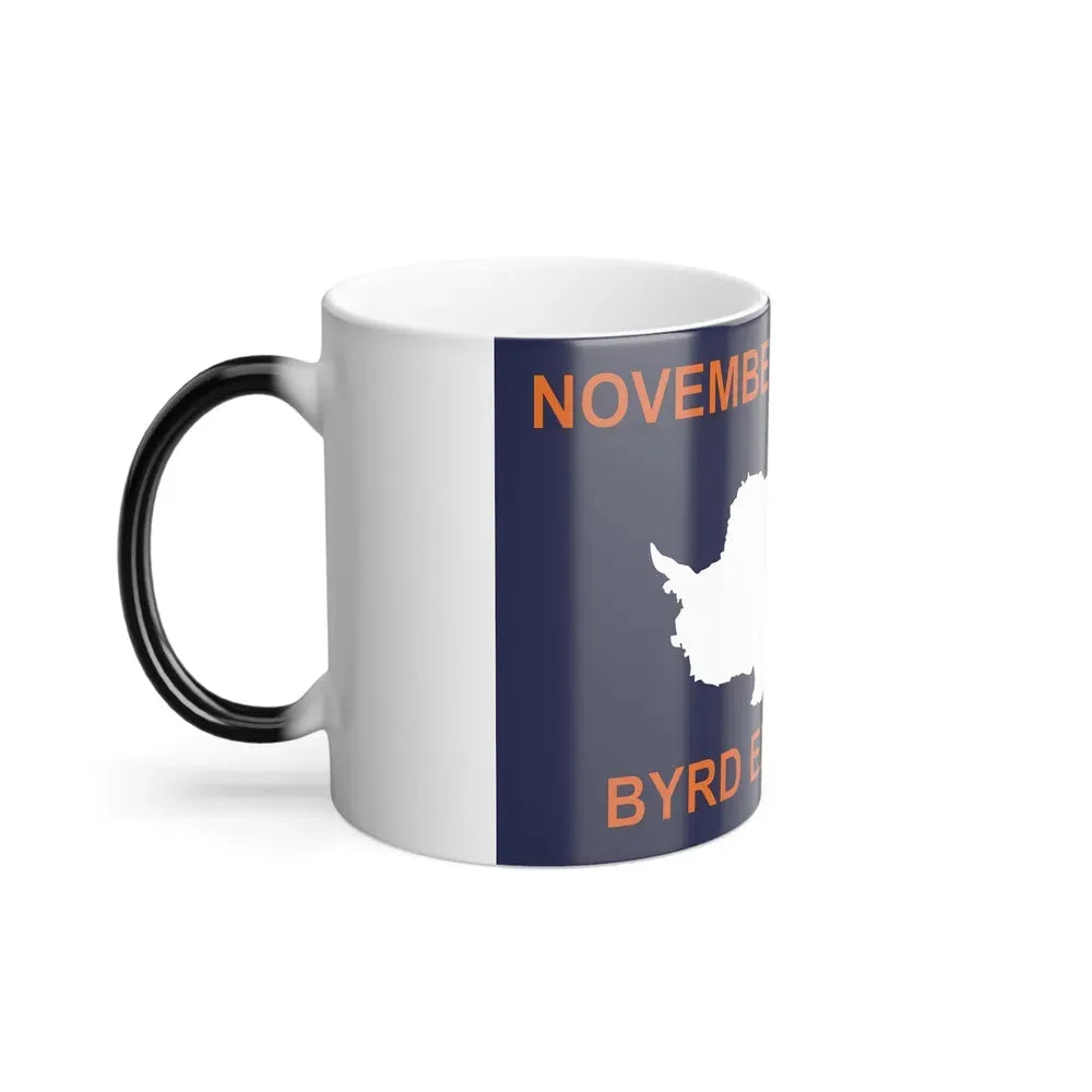 50th Anniversary Commemorative Flag of Byrd's First Antarctic Expedition - Color Changing Coffee Mug - Go Mug Yourself