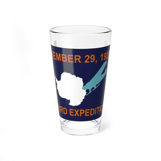 50th Anniversary Commemorative Flag of Byrd's First Antarctic Expedition - Pint Glass 16oz 16oz - Go Mug Yourself