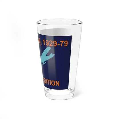 50th Anniversary Commemorative Flag of Byrd's First Antarctic Expedition - Pint Glass 16oz - Go Mug Yourself