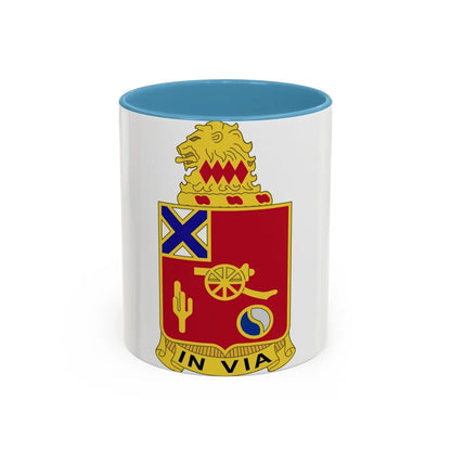 50th Armor Regiment (U.S. Army) Accent Coffee Mug-11oz-Light Blue-Go Mug Yourself