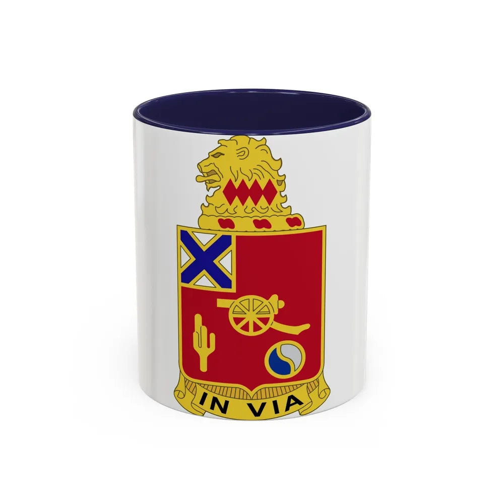 50th Armor Regiment (U.S. Army) Accent Coffee Mug-11oz-Navy-Go Mug Yourself