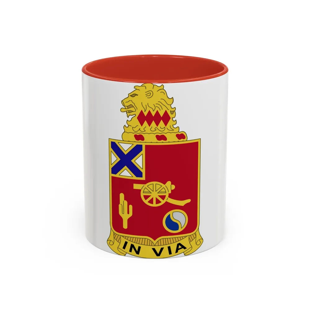 50th Armor Regiment (U.S. Army) Accent Coffee Mug-11oz-Red-Go Mug Yourself