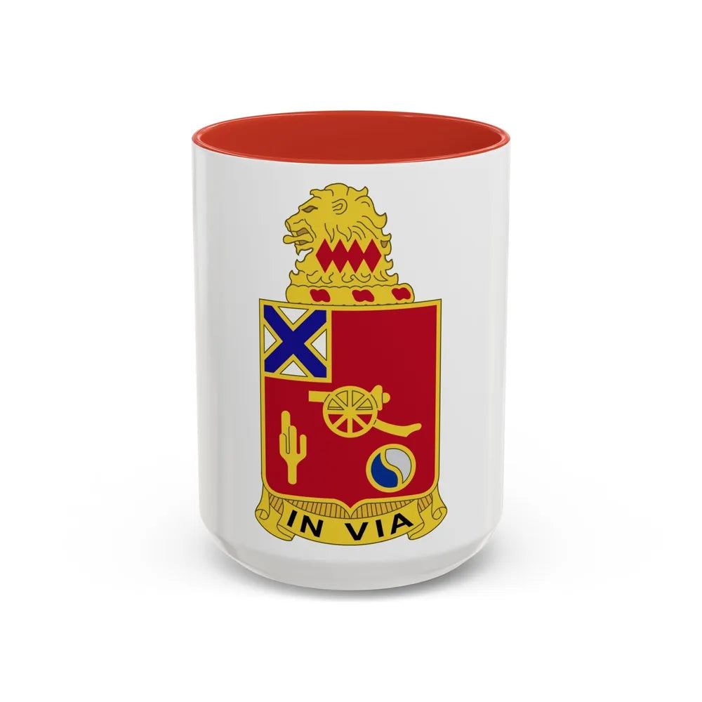 50th Armor Regiment (U.S. Army) Accent Coffee Mug-15oz-Red-Go Mug Yourself