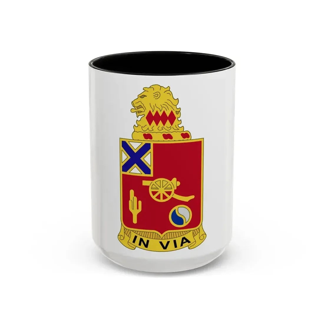 50th Armor Regiment (U.S. Army) Accent Coffee Mug 15oz Black - Go Mug Yourself