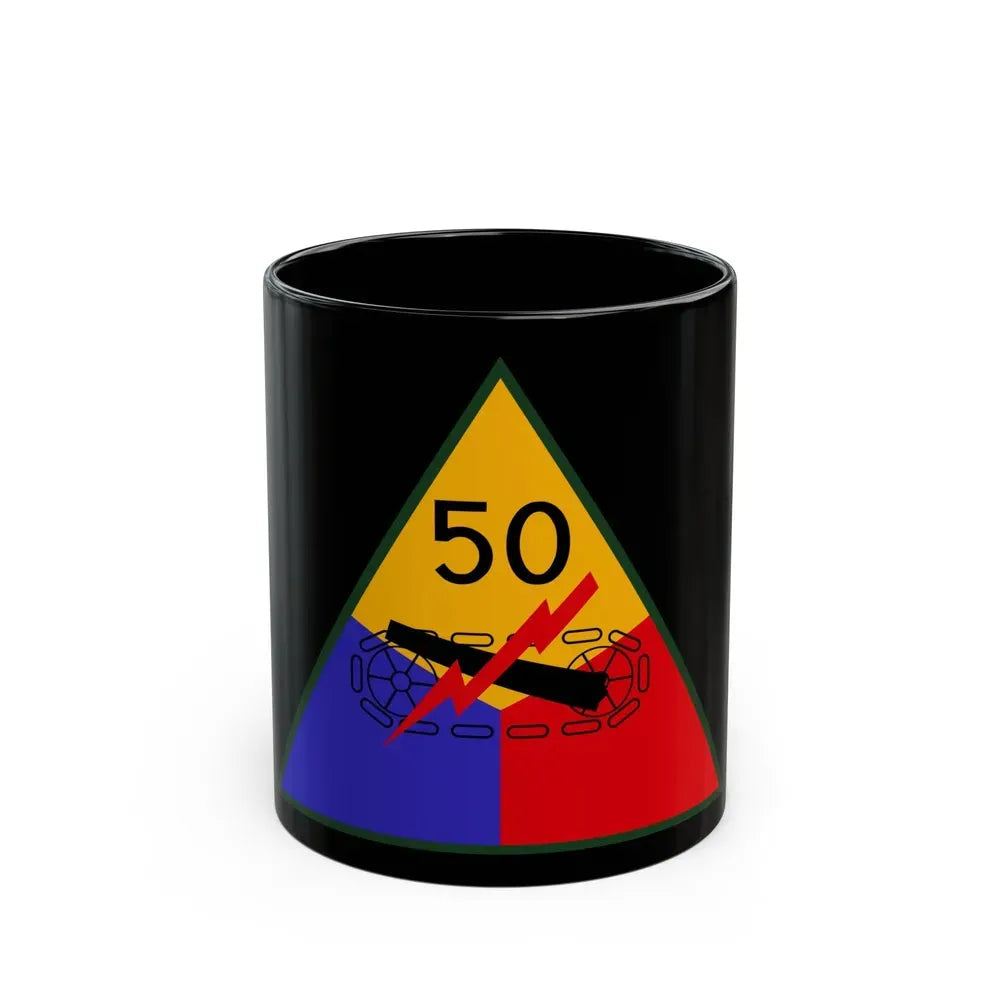 50th Armored Division (U.S. Army) Black Coffee Mug 11oz - Go Mug Yourself