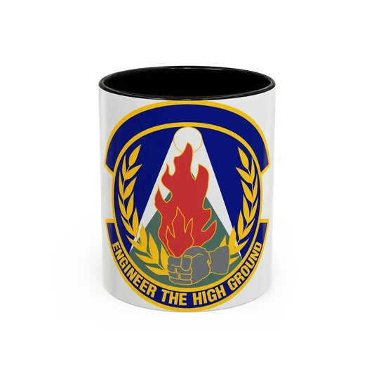 50th Civil Engineer Squadron (U.S. Air Force) Accent Coffee Mug 11oz Black - Go Mug Yourself