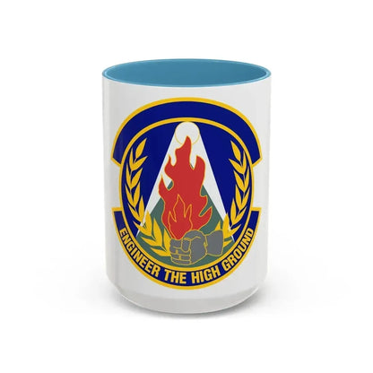 50th Civil Engineer Squadron (U.S. Air Force) Accent Coffee Mug 15oz Light Blue - Go Mug Yourself