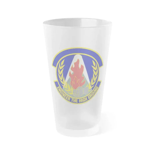 50th Civil Engineer Squadron (U.S. Air Force) Frosted Pint Glass 16oz 16oz Frosted - Go Mug Yourself
