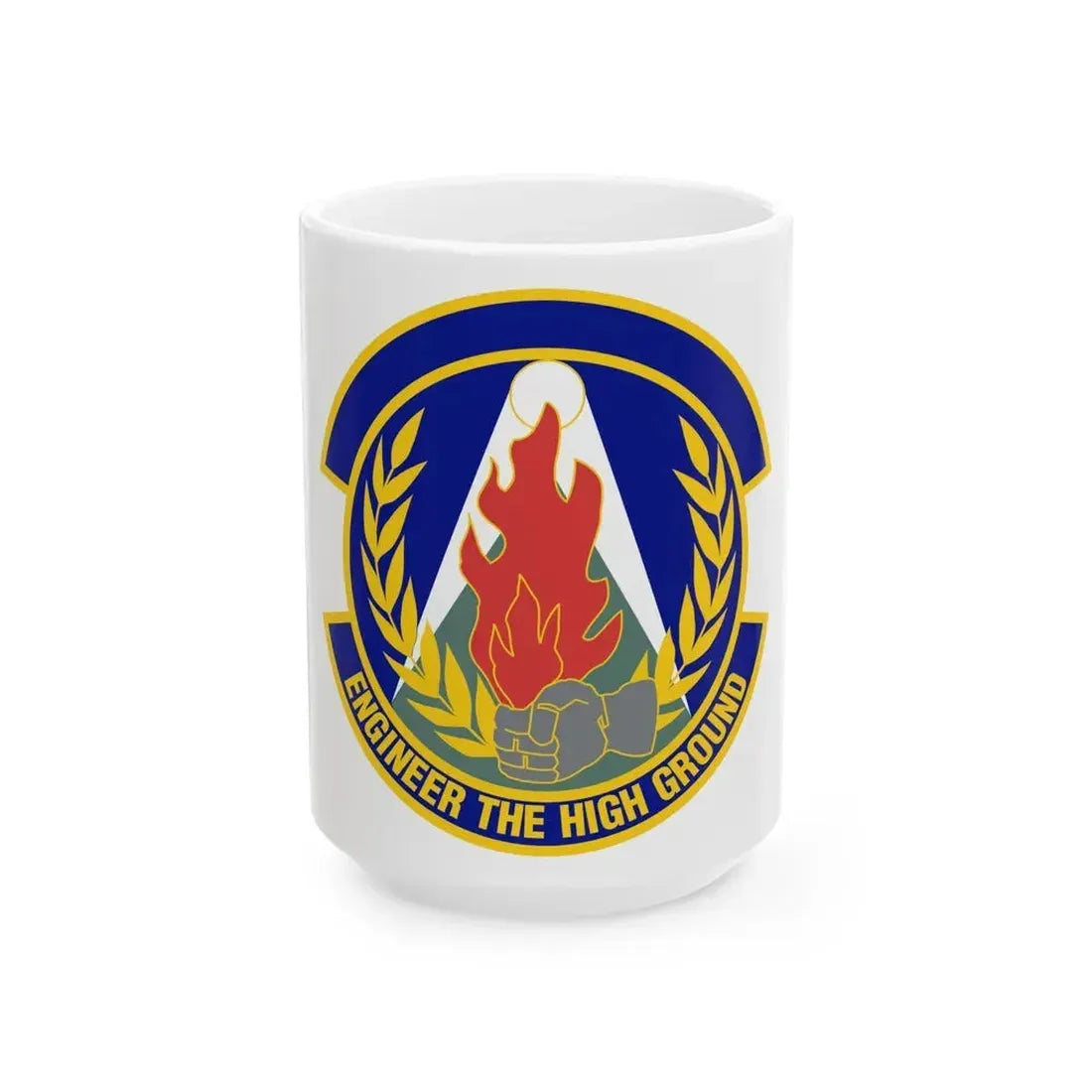 50th Civil Engineer Squadron (U.S. Air Force) White Coffee Mug 15oz - Go Mug Yourself