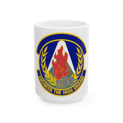 50th Civil Engineer Squadron (U.S. Air Force) White Coffee Mug 15oz - Go Mug Yourself