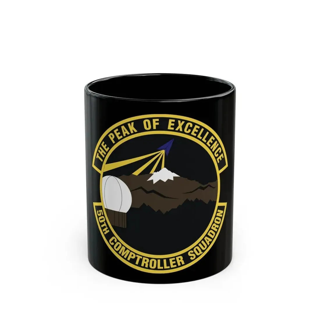 50th Comptroller Squadron (U.S. Air Force) Black Coffee Mug 11oz - Go Mug Yourself