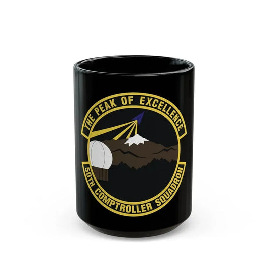 50th Comptroller Squadron (U.S. Air Force) Black Coffee Mug 15oz - Go Mug Yourself