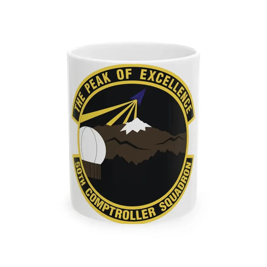 50th Comptroller Squadron (U.S. Air Force) White Coffee Mug 11oz - Go Mug Yourself