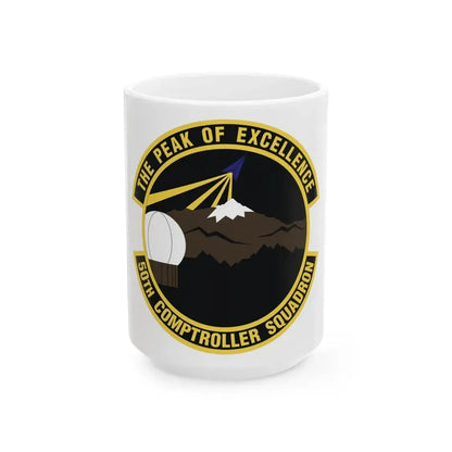 50th Comptroller Squadron (U.S. Air Force) White Coffee Mug 15oz - Go Mug Yourself