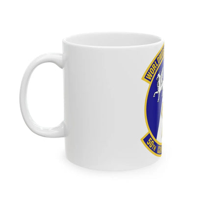 50th Contracting Squadron (U.S. Air Force) White Coffee Mug-Go Mug Yourself