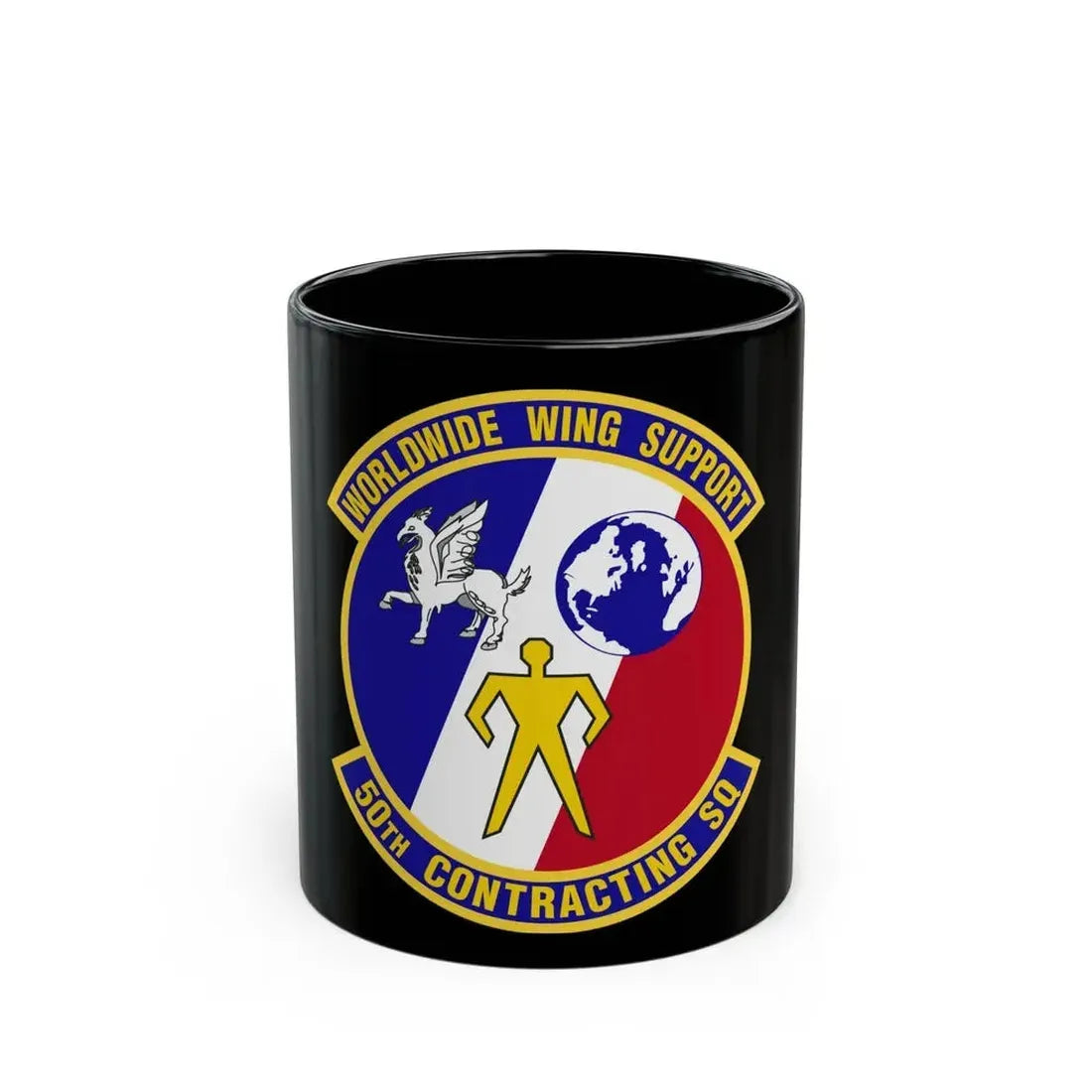 50th Contracting Squadron (U.S. Air Force) Black Coffee Mug 11oz - Go Mug Yourself