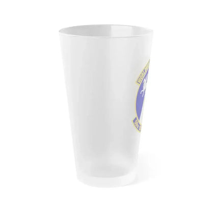 50th Contracting Squadron (U.S. Air Force) Frosted Pint Glass 16oz - Go Mug Yourself