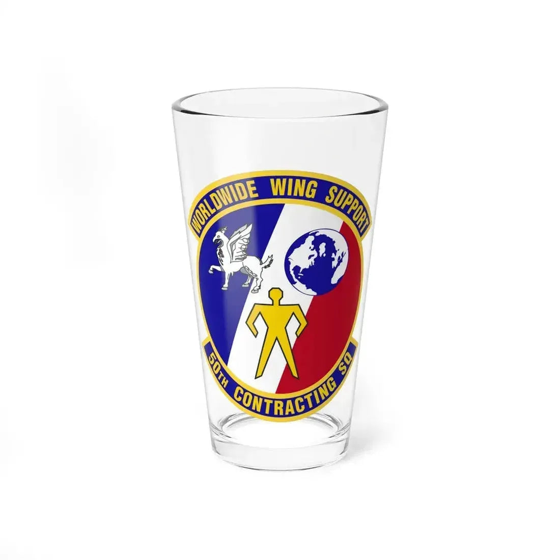 50th Contracting Squadron (U.S. Air Force) Pint Glass 16oz 16oz - Go Mug Yourself