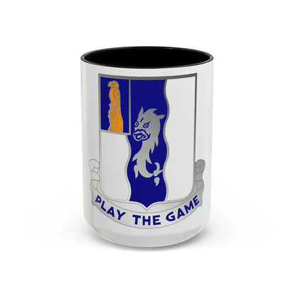 50th Infantry Regiment (U.S. Army) Accent Coffee Mug 15oz Black - Go Mug Yourself