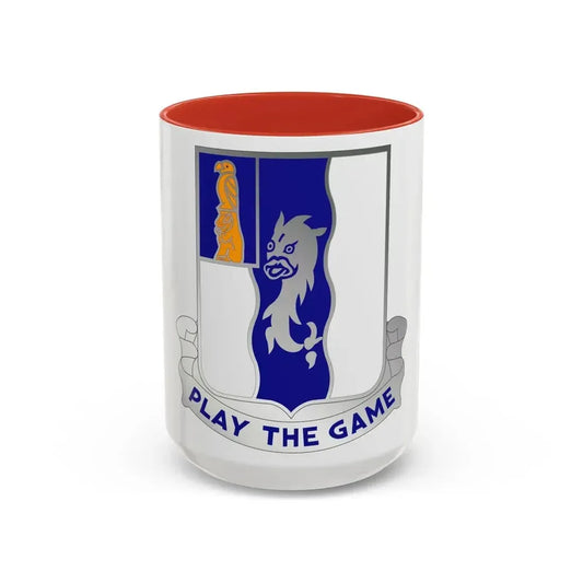 50th Infantry Regiment (U.S. Army) Accent Coffee Mug 15oz Red - Go Mug Yourself